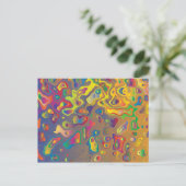 レインボープリズム水滴はがき ポストカード (スタンド正面)