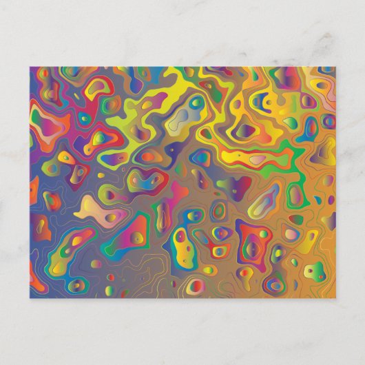 レインボープリズム水滴はがき ポストカード (正面)