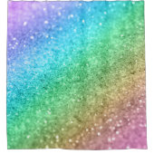 レインボープリンセスグリッター#1 #shiny シャワーカーテン (正面)