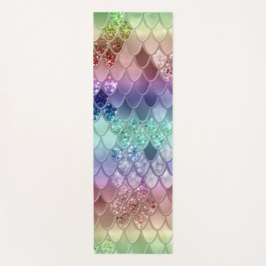 レインボープリンセスマーメはかりで測ード#3 ヨガマット (正面)