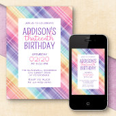 レインボープレイドガールズ誕生日 招待状