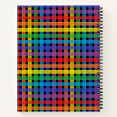 レインボープレイドブラック ノートブック (裏面)