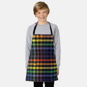 レインボープレイド エプロン (着用した状態)