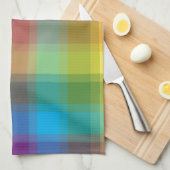 レインボープレイド キッチンタオル (四つ折り)