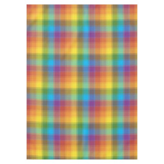 レインボープレイド テーブルクロス (正面)