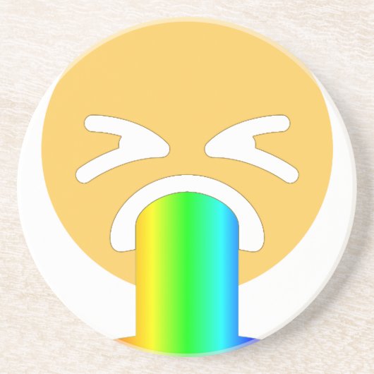 レインボープーク絵文字 コースター (正面)