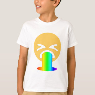 レインボープーク絵文字 Tシャツ