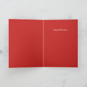 レインボーヘアの水彩ユニコーン カード (内部)