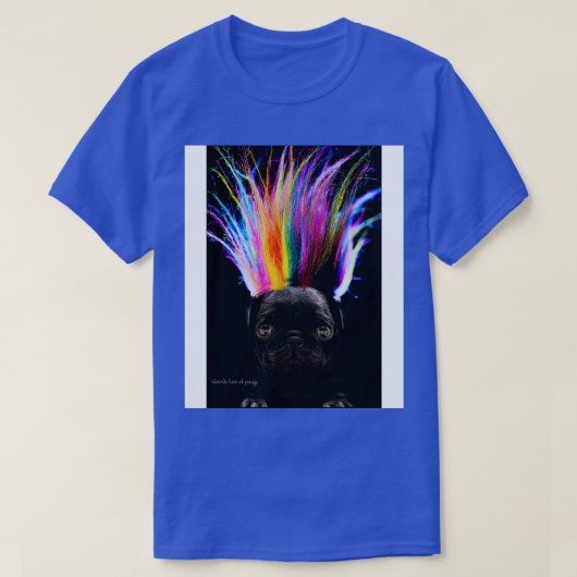 レインボーヘアパグ Tシャツ (デザイン正面)