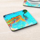 レインボーヘアマーメイドコースター コースター (左側)