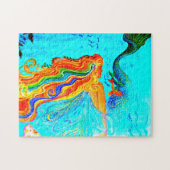 レインボーヘアマーメイドパズル ジグソーパズル (横)