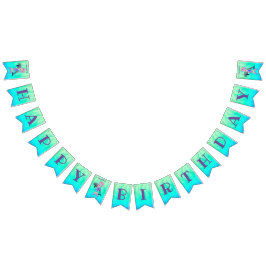 レインボーヘア&テール誕生日とアメージングマーメイド  バンティングフラッグ