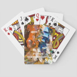 レインボーヘマタイト結晶 トランプ