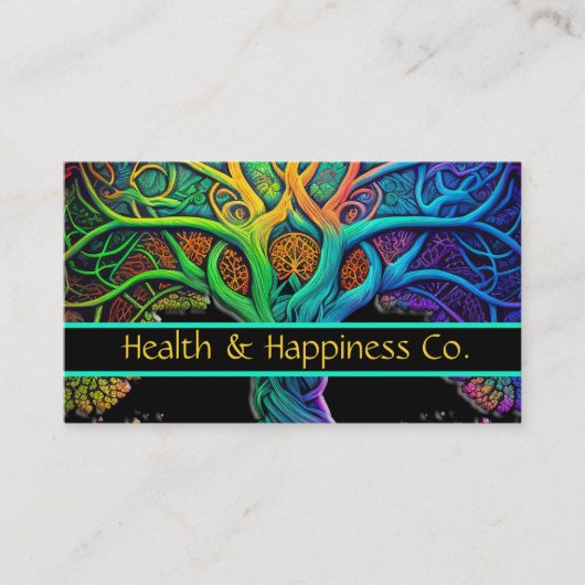 レインボーヘルスの木 名刺 (正面)