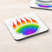 レインボーベアーポープリント コースター (左側)