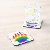 レインボーベアーポープリント コースター (右側)