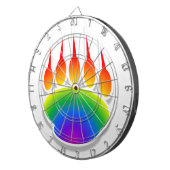 レインボーベアーポープリント ダーツボード (正面右)