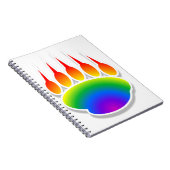 レインボーベアーポープリント ノートブック (右側)