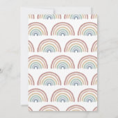 レインボーベイビーシャワー 招待状 (裏面)