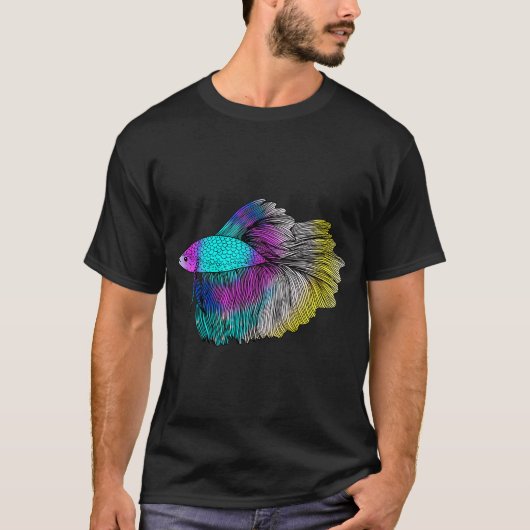 レインボーベタフィッシュ Tシャツ (正面)