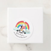 レインボーベビーカウサンキューユーメッセージカード フェイバータグ (インサイチュ)