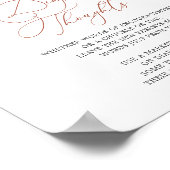 レインボーベビーシャワーおむつ思考サイン ポスター (角)