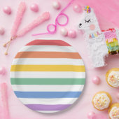 レインボーベビーシャワーまたは誕生日 ペーパープレート (パーティー)