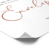 レインボーベビーシャワーアドレス封筒サイン ポスター (角)