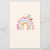 レインボーベビーシャワーゲームのベビー (裏面)