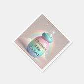 レインボーベビーシャワーナプキン スタンダードカクテルナプキン (角)