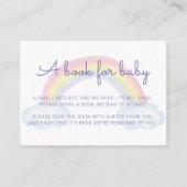 レインボーベビーシャワーブックリクエスト用の本 名刺 (正面)