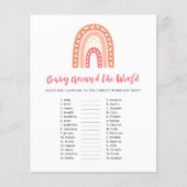 レインボーベビーシャワーベビーアアラウンドザワールドゲーム (正面)