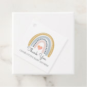 レインボーベビーシャワーメッセージカード フェイバータグ (インサイチュ)