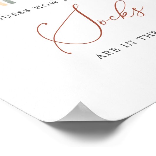 レインボーベビーシャワー何足袋のサインを推測 ポスター (角)