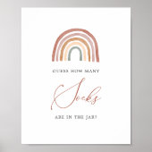 レインボーベビーシャワー何足袋のサインを推測 ポスター (正面)