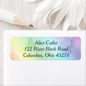 レインボーベビーシャワー差出人住所 ラベル (インサイチュ)