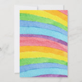 レインボーベビーシャワー招待状 招待状 (裏面)