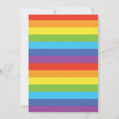 レインボーベビーシャワー招待状 招待状 (裏面)