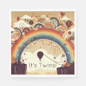 レインボーベビーシャワー スタンダードランチョンナプキン (正面)