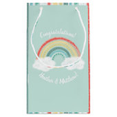 レインボーベビーシャワー スモールペーパーバッグ (裏面)