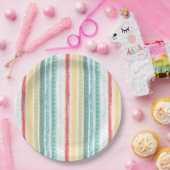 レインボーベビーシャワー ペーパープレート (パーティー)