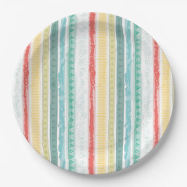 レインボーベビーシャワー ペーパープレート