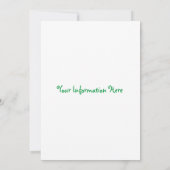 レインボーベビーシャワー 招待状 (裏面)