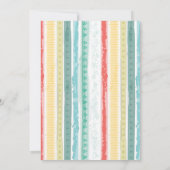 レインボーベビーシャワー 招待状 (裏面)