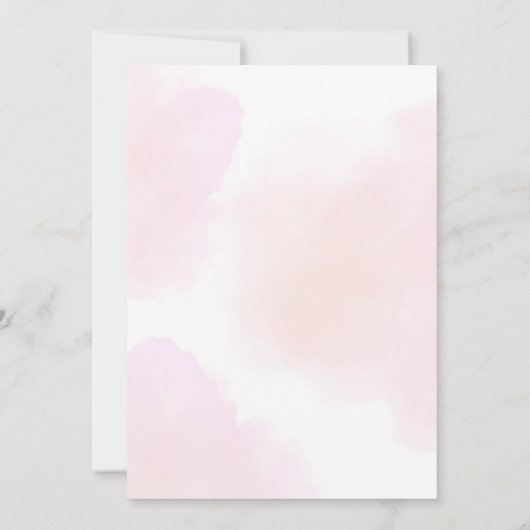 レインボーベビーシャワー 招待状 (裏面)