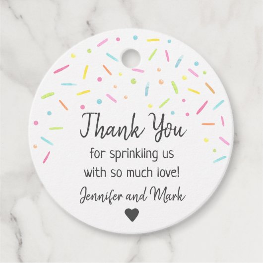 レインボーベビースプリングルサンキュー フェイバータグ (正面)