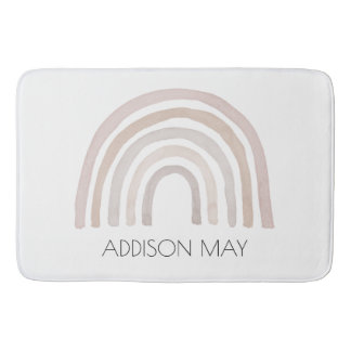 レインボーベビーバスマット、ボホネームバスマッ子供へト バスマット