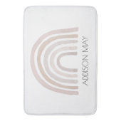 レインボーベビーバスマット、ボホネームバスマッ子供へト バスマット (正面縦)