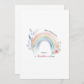 レインボーベビーミラクル 招待状 (正面/裏面)