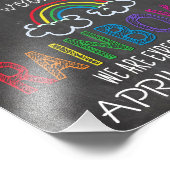 レインボーベビー告知フォトプロップサイン, 8 x 10 フォトプリント            (角)